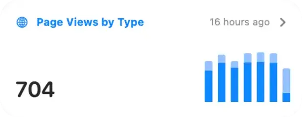 Page Types report example