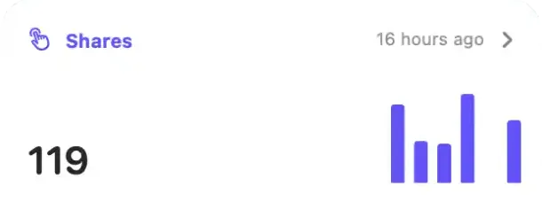 Shares report example