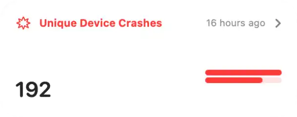Unique Device Crashes